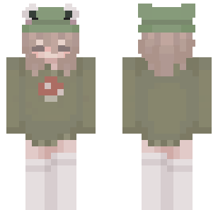 Cute Nature frog girl