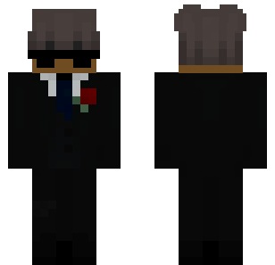 black suit