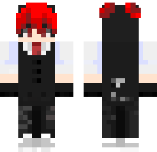 hair Red and Black