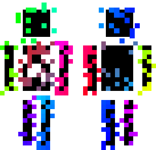 messup gradient — Minecraft 64x64 skin #2039053 | World of Skins