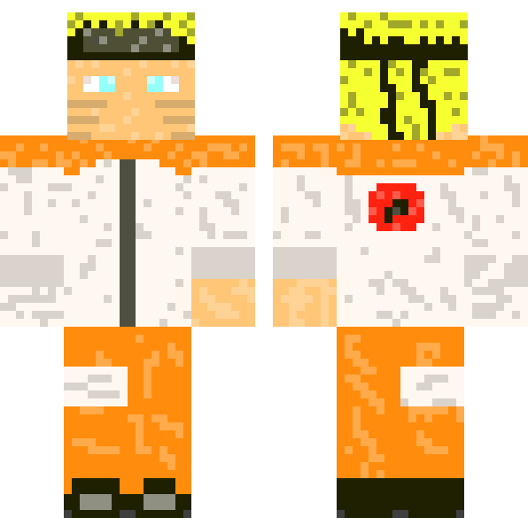 Naruto Uzumaki — HD Minecraft 128x128 skin #431285 | World of Skins