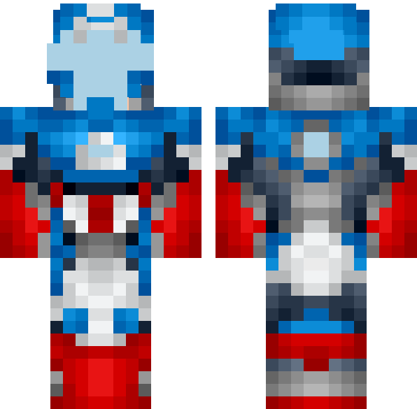 Captain America — HD Minecraft 128x128 skin #436858 | World of Skins